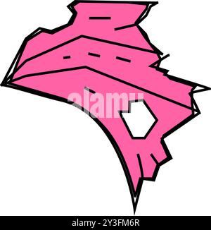 ragged wing color icon vector illustration Stock Vector Image & Art - Alamy