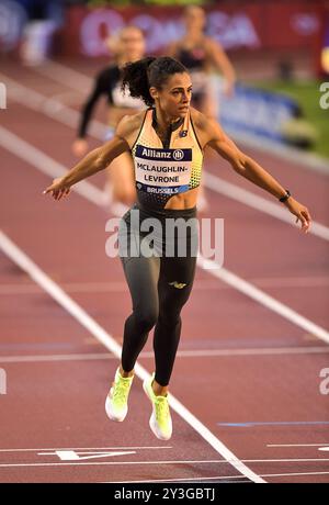 Sydney Mclaughlin-Levrone competing in the Women's 400 Metres during