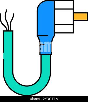 cables for submersed pumps icon color illustration Stock Vector Image ...
