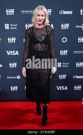 Toronto, Canada. 10th Sep, 2024. Naomi Watts arriving at ‘The Friend' premiere during the 2024 Toronto International Film Festival held at the Roy Thomson Hall on September 10, 2024 in Toronto, Canada © JPA/AFF-USA.com Credit: AFF/Alamy Live News Stock Photo