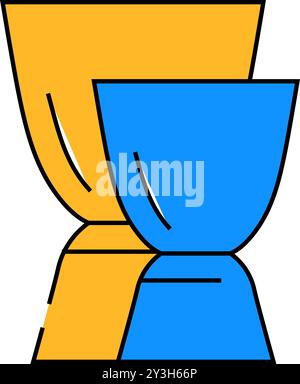 jiggers bartender color icon vector illustration Stock Vector Image ...