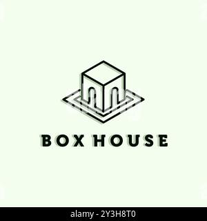 Creative House or Home Logo Vector Illustration Design. Simple Modern Minimalist House Logo Template Design. Creative House or Home Line Art Logo Stock Vector
