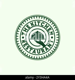 Premium Restaurant or Cafe Logo Vector Illustration Design. Restaurant or Cafe Exclusive Logo Design. Modern Vintage Restaurant Logo Concept. Stock Vector
