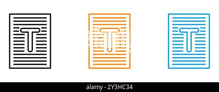 Format icon vector logo set collection for web app ui Stock Vector