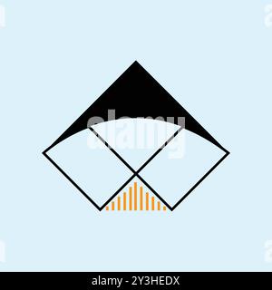 Triangle Minimal Tech and Brand Business Modern Logo Stock Vector