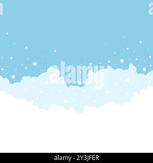Soap bubble. Bath foam vector illustration Stock Vector