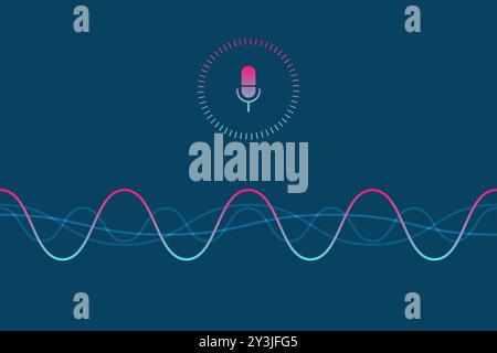 Personal assistant and voice recognition concept Stock Vector