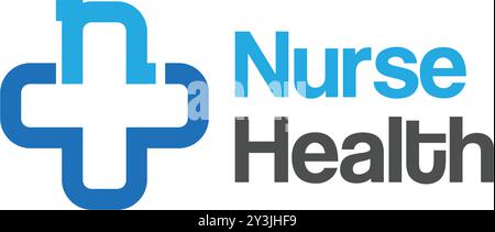 Minimalist NURSE HEALTH clinic healthy logo design Stock Vector