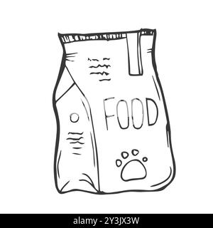 Pet food package icon isolated vector graphics Stock Vector