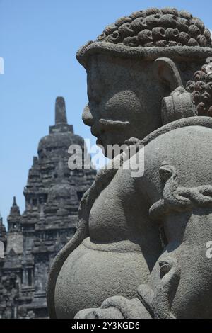 Sewu buddhist temple within Prambanan archaeological park Stock Photo