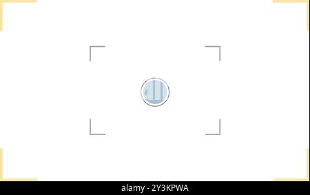 Camera Lens Cross Hair for safe margin Stock Vector