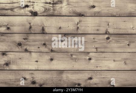 Natural boarded background with nails Stock Photo