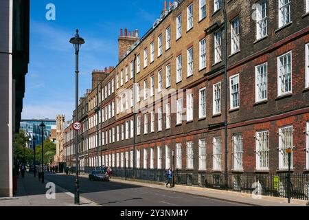 Historic 17th century terrace along Serle Street, Lincoln's Inn Fields, London UK Stock Photo