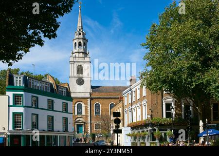 Clerkenwell Close and St James's church, Clerkenwell, London UK Stock Photo