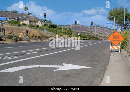 Residents of Rancho Palos Verdes and Portuguese Bend experiencing bike lane closures due to safety concerns with ongoing land movement. Stock Photo