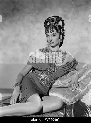 A portrait of PATRICIA LAFFAN as the Empress Poppaea in QUO VADIS 1951