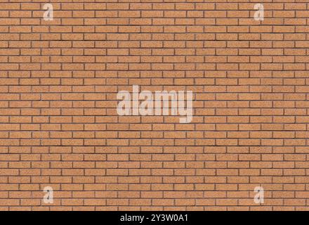 Brick wall background texture. Running bond pattern found on buildings. Seamless brick wall texture for for interior or exterior design backdrop. Stock Photo