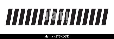 Slash line border, diagonal lines. Divider strip Tilt strip geometric ...