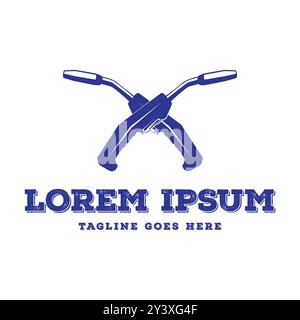 Retro Vintage Electric Argon Welding Torch Handle for Welding Industry Illustration Logo Design Vector Stock Vector