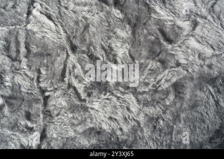 Gray silver fur texture background Stock Photo