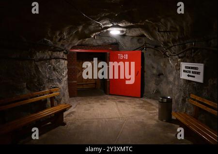 Wieliczka Salt Mine entrance to the health resort. Stock Photo