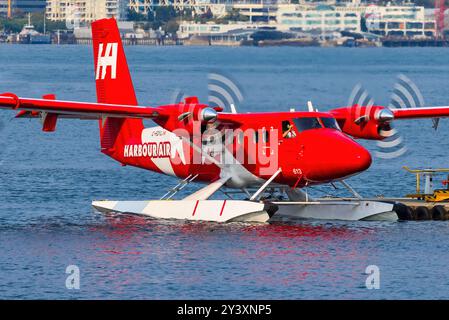 Canada, Vancouver 10. August 2024: De Havilland Canada DHC-6-300 Twin Otter from Harbour Air Stock Photo