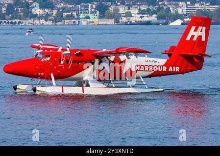 Canada, Vancouver 10. August 2024: De Havilland Canada DHC-6-300 Twin Otter from Harbour Air Stock Photo