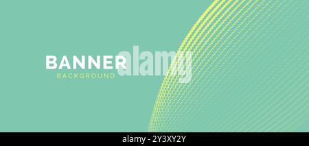 Green Simple Abstract Background Banner Stock Vector