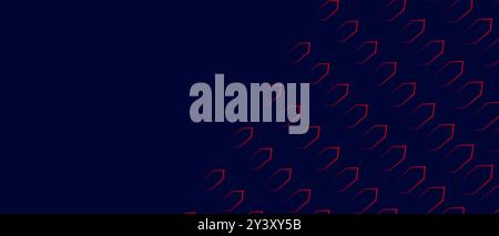 Blue Red Abstract Geometric Background Stock Vector