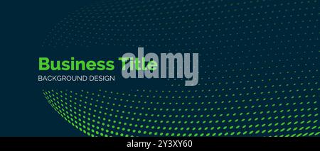 Green Futuristic Sphere Background Banner Stock Vector