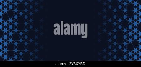 Abstract Dark Blue Banner Background Stock Vector