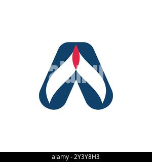 Creative Modern Business and Marketing Letter A Logo Stock Vector