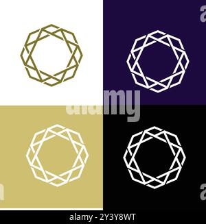 Modern technology and internet Letter O Logo Design Stock Vector