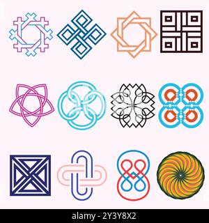 Geometric and Minimal business Logo Design Stock Vector