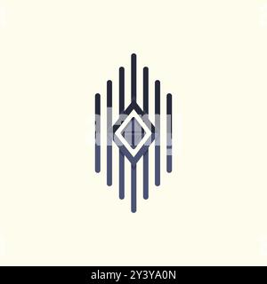 Minimalist Technology Business Logo Design Stock Vector