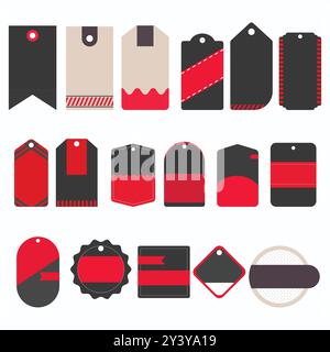 Business and Marketing Product Label Tag Design Stock Vector