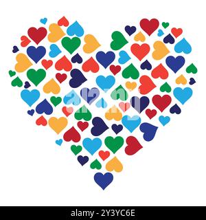 Wedding Heart Shape Design Stock Vector