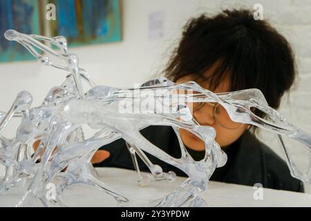 Perfetti gallery, 52 Caledonian Road, London, UK. 15th Sept 2024.  London Design Festival: The Colours of Time: A new Chinese Aesthetic in Craft. Pictured, Scheduled for Abolition  2024 by Yiru Wang. Credit: Matthew Chattle/Ģ����ý Live News Stock Photo