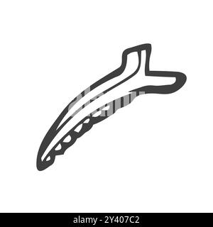 vector illustration hairpin, hair clip Stock Vector