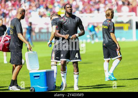 Kialonda Gaspar during the Serie A match between Torino FC and US Lecce on September 15, 2024 at Olympic Grande Torino Stadium in Turin, Italy. Stock Photo