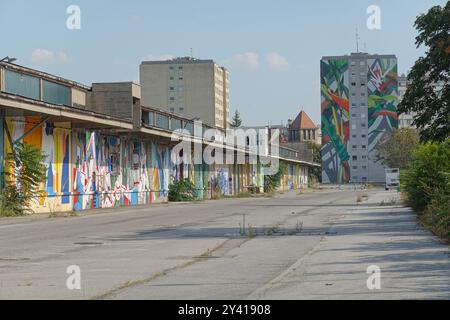 Wien, aufgelassener Norwestbahnhof // Vienna, former North-West Train Station Stock Photo