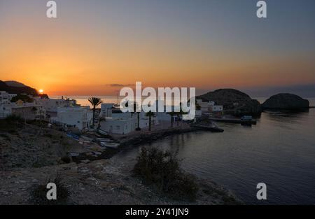 Sunrise La Isleta del Moro Stock Photo