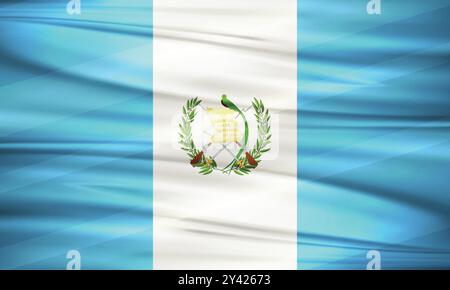 Guatemala Flag and Editable Vector, Guatemala Country Flag Stock Vector