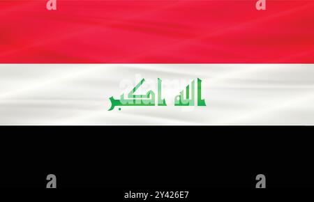 Iraq Flag and Editable Vector, Iraq Country Flag Stock Vector