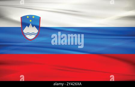 Slovenia Flag and Editable Vector, Slovenia Country Flag Stock Vector