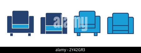 Sofa icon vector. sofa icon illustration Stock Vector