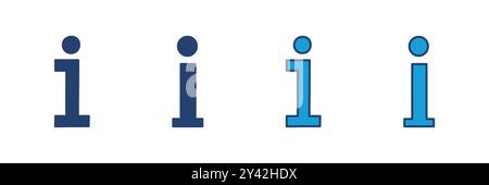 Info sign icon vector. about us icon vector. Faq icon Stock Vector
