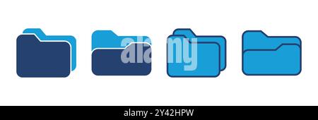 Folder icon vector. folder vector icon Stock Vector