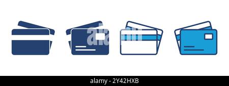 Credit card icon vector. Credit card payment icon vector Stock Vector