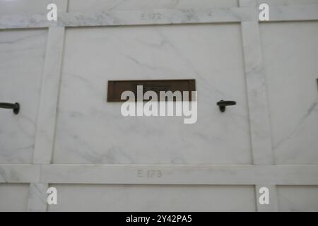 Inglewood, California, USA 14th September 2024 Us Congressman Joe Steele Crail Grave in Mausoleum of the Golden West, Sanctuary of Faith at Inglewood Park Cemetery on September 14, 2024 in Inglewood, California, USA. Photo by Barry King/Alamy Stock Photo Stock Photo